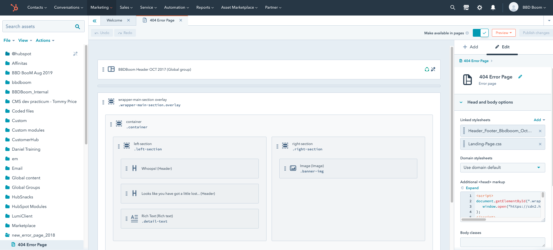 How do I edit a template in HubSpot?